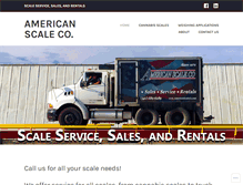Tablet Screenshot of americanscaleco.com